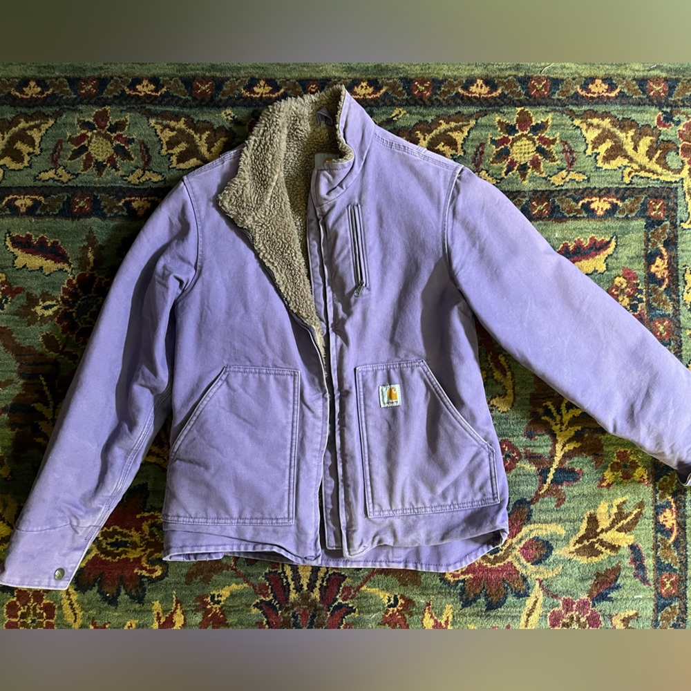 Lavender Sherpa-Lined Jacket